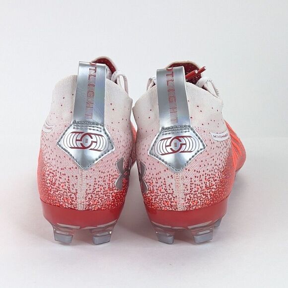 Men\'s 13.5 Under Armour Football Cleats Spotlight Threadlock Red 3022654-600 main image 9